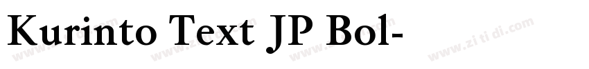 Kurinto Text JP Bol字体转换